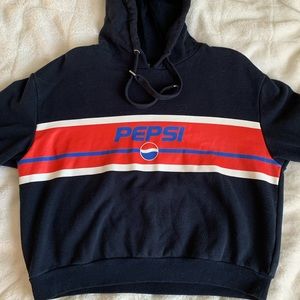 10% OFF SALE! cropped pepsi hoodie from h&m!!